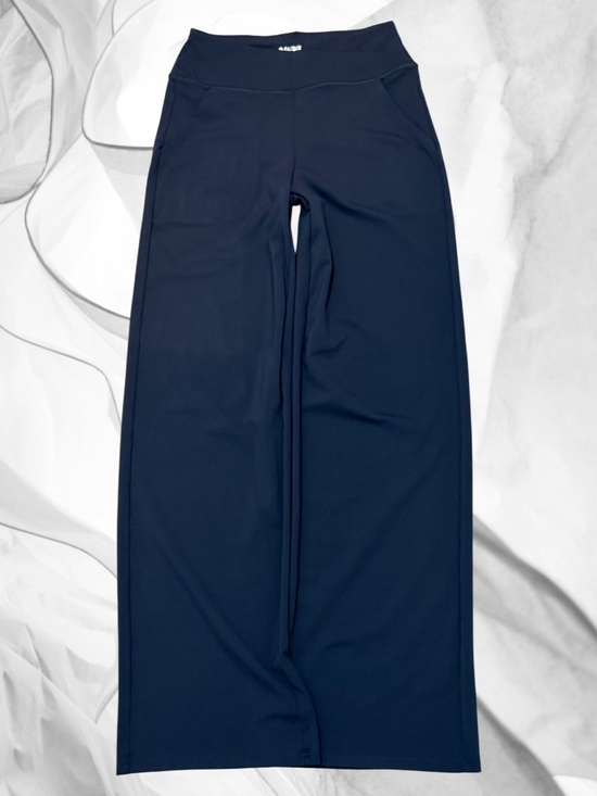 G4FREE (Amazon) Pants - G4FREE Deep Navy Wide Leg Pants S Soft 4Way Stretch Black 32" Inseam NWOT